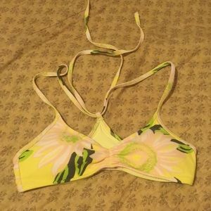 AEO Floral Adjustable Bikini Top